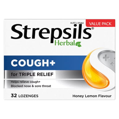 Strepsils Herbal Honey Lemon 32 lozenges