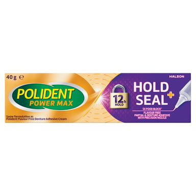 Polident Max Seal Denture Adhesive Cream 40g