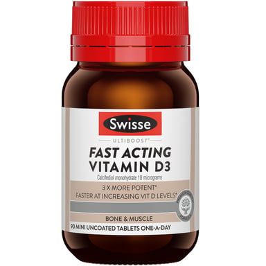 Swisse Ultiboost Fast Acting Vitamin D3 - 90 capsules