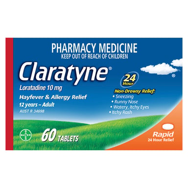 Claratyne 10mg - 60 tablets
