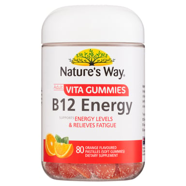 Nature's Way Adult Vita Gummies B12 Energy 80 pastilles