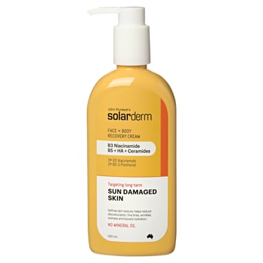 John Plunkett's Solarderm Face & Body Recovery Cream 250ml