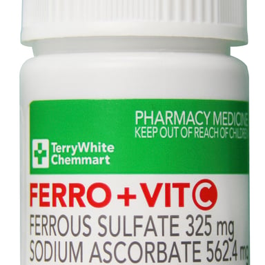 TerryWhite Chemmart Ferro + Vitamin C - 30 tablets