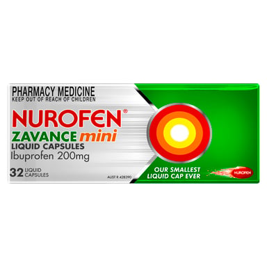 Nurofen Zavance Mini 32 liquid capsules