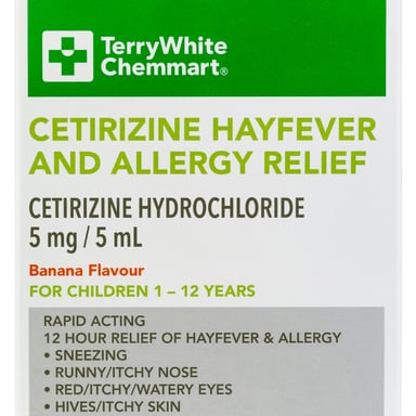 TerryWhite Chemmart Cetirizine Liquid Child 200ml