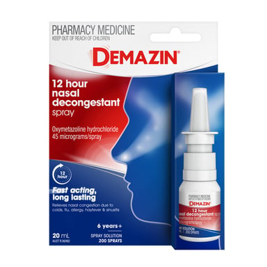 Demazin 12 Hour Decongestant Nasal Spray 20ml