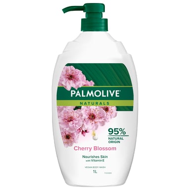 Palmolive Naturals Body Wash Cherry Blossom Wave Bottle 1 litre