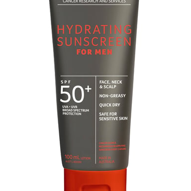 Cancer Council Hydrating Sunscreen For Men SPF50 + 100ml