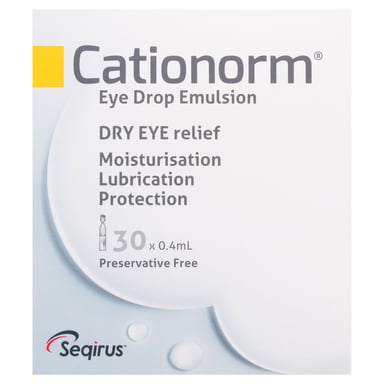 Cationorm Single Use Ampoules 0.4ml X 30ml