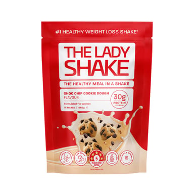 The Lady Shake Meal Replacement Choc Chip Cookie Dough 840g
