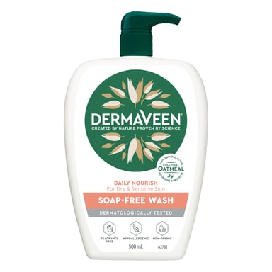 DermaVeen Daily Nourish Soap Free Wash 500ml