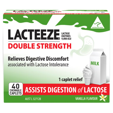 Lacteeze Double Strength 40 chewable caplets