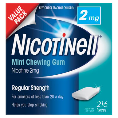 Nicotinell Mint Chewing Gum 2mg - 216 pieces