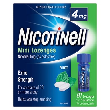 Nicotinell Mini Lozenge 4mg 81 lozenges