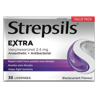 Strepsils Extra Blackcurrant 36 lozenges
