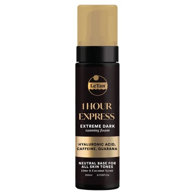 Le Tan 1 Hour Express Extreme Dark Tanning Foam 200ml