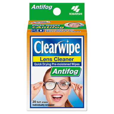 Clearwipe Lens Cleaner Antifog 20 Wipes 1 each