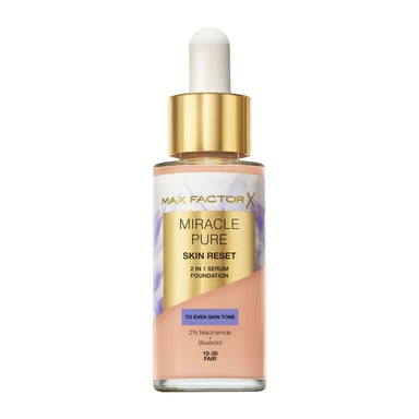 Max Factor Miracle Pure Skin Reset Liquid Foundation Fair 10-30 - 30ml