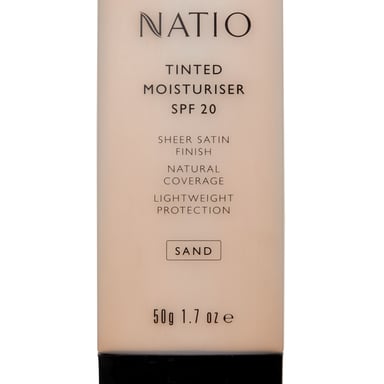 Natio Tinted Moisturiser SPF 20 Sand 50g