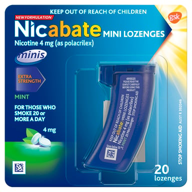 Nicabate Mini 4mg - 20 lozenges