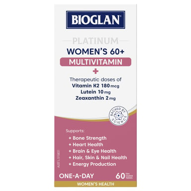 Bioglan Platinum Women's 60+ Multivitamin 60 tablets