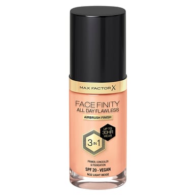 Max Factor Facefinity All Day Flawless D5 Free Foundation Light Beige 32
