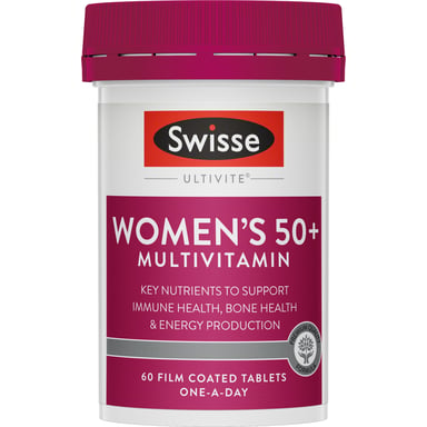 Swisse Ultivite Women's 50 + Multivitamin 60 tablets