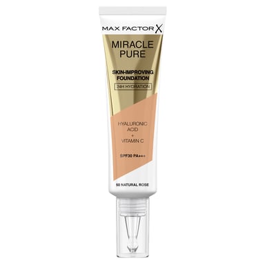Max Factor Miracle Pure Foundation 50 Natural Rose 1 each