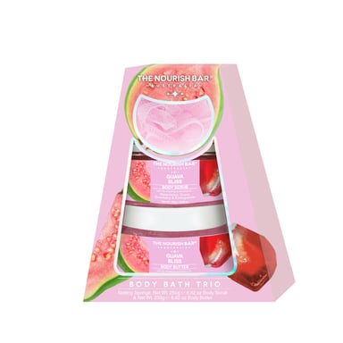 The Nourish Bar Body Bath Trio Guava Bliss 1 each