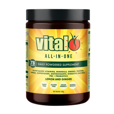 Vital All-In-One Supplement Powder Lemon & Ginger 300g