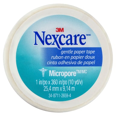 Nexcare Gentle Paper Tape White 25mm x 9.1m - 1 roll