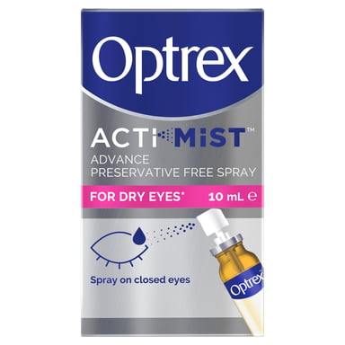 Optrex ACTiMIST Advance Preservative Free Eye Spray 10ml