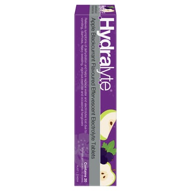 Hydralyte Effervescent Apple/Blackcurrant 20 tablets