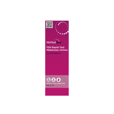We Test Bio FSH Perimenopause Rapid Test Midstream Test Kit 2 pack