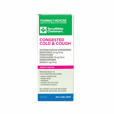 TerryWhite Chemmart Congested Cold & Cough 200ml