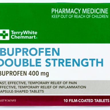 TerryWhite Chemmart Ibuprofen 400mg - 10 tablets