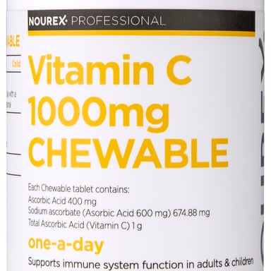Nourex Professional Vitamin C 1000mg - 120 chewable tablets