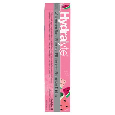Hydralyte Effervescent Watermelon Burst 20 tablets