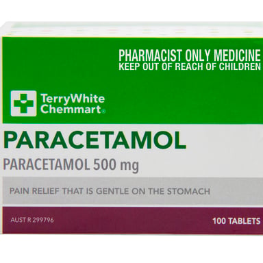 TerryWhite Chemmart Paracetamol 500mg - 100 tablets