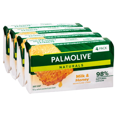 Palmolive Naturals Soap Milk & Honey 90g - 4 pack