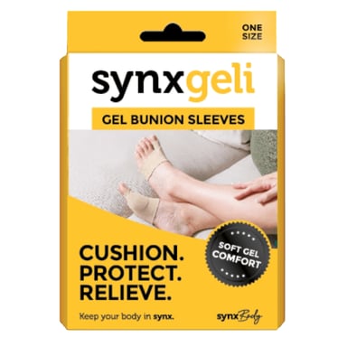 SynxBody Synxgeli Bunion Sleeves  1 pair