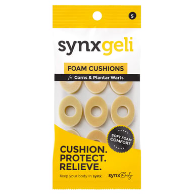 SynxBody Synxgeli Foam Cushions for Corn & Plantar Warts 9 pack