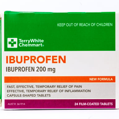 TerryWhite Chemmart Ibuprofen 200mg - 24 tablets