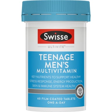 Swisse Ultivite Teenage Men's Multivitamin 60 tablets