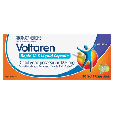 Voltaren Rapid 12.5mg - 20 liquid capsules