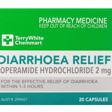 TerryWhite Chemmart Diarrhoea Relief 20 capsules