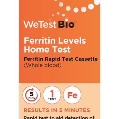 We Test Bio Ferritin Levels Home Test Kit 1 pack