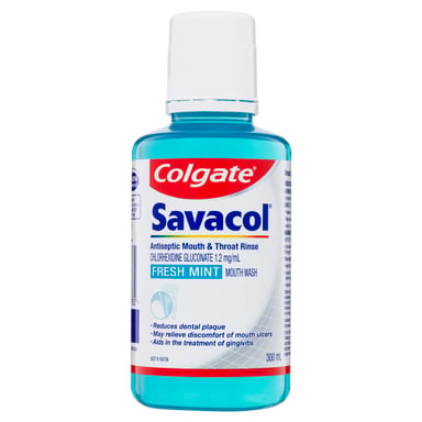 Colgate Savacol Mouth Rinse Fresh Mint 300ml