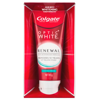 Colgate Optic White Toothpaste Renewal Lasting Fresh 85g