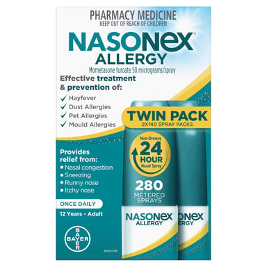 Nasonex Allergy Spray 140 Doses 2 pack